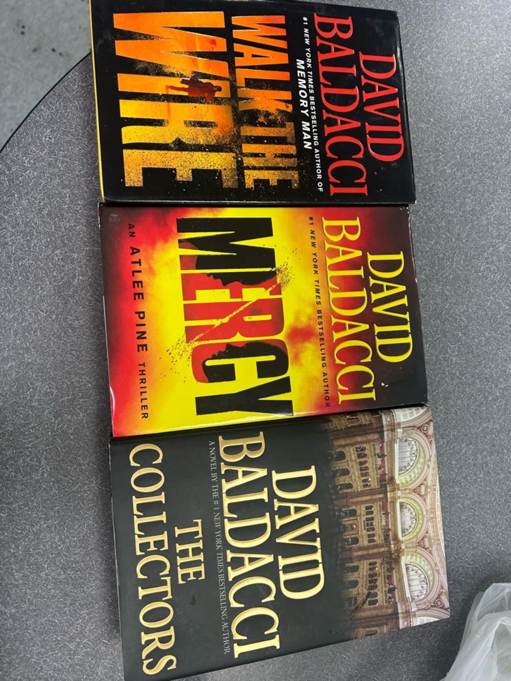 David Baldacci Hardcover Thriller Bundle - Black, Yellow, Red Covers